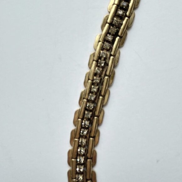 Necklace Black Stones with Gold Covered Chain - Picture 3 of 3